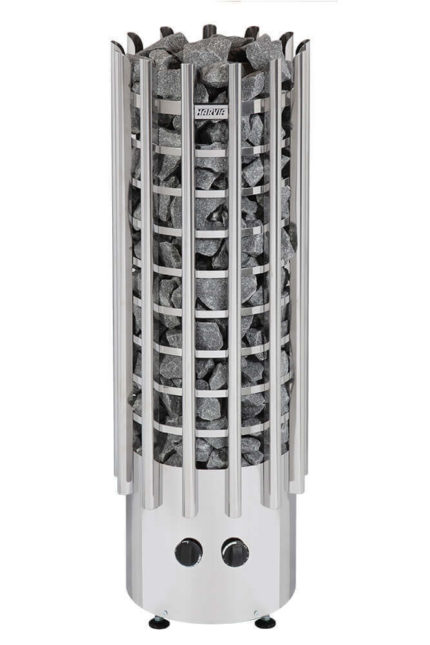 Электрическая печь Harvia Glow TRT70 Steel со встроенным пультом