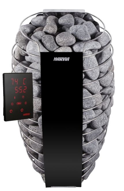 Электрическая печь HARVIA Spirit SP90XW Black с выносным пультом WiFi