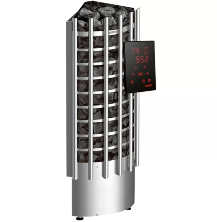 Электрическая печь Harvia Glow Corner TRC70XE Steel с выносным пультом