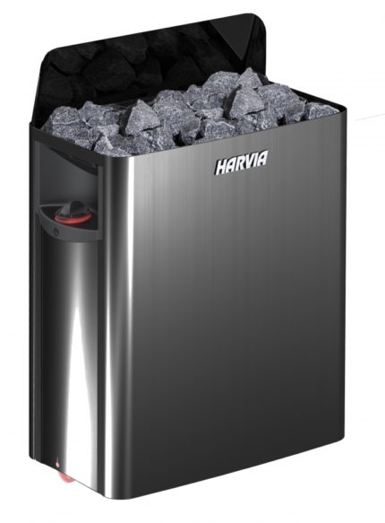 Электрическая печь Harvia The Wall SW45 Black со встроенным пультом