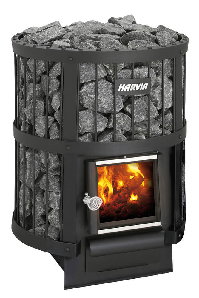 Дровяная печь для бани Harvia Legend 150 без выносной топки и с сеткой для камней