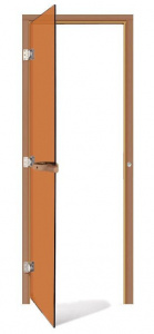 Дверь для сауны Sawo 730 3SGD L 7х19 (бронза, левая, без порога, кедр)