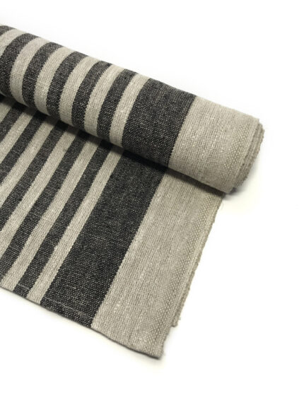Подстилка для сауны Linen Steam Стоун (50х160 см, серая полоска, 100% лен)