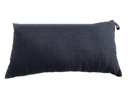 Подушка для бани Linen Steam Дельфин (22х40 см, графит, 100% хлопок)