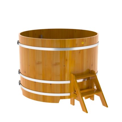 Купель круглая из лиственницы Рустик d=1,50х1,1 натуральная
