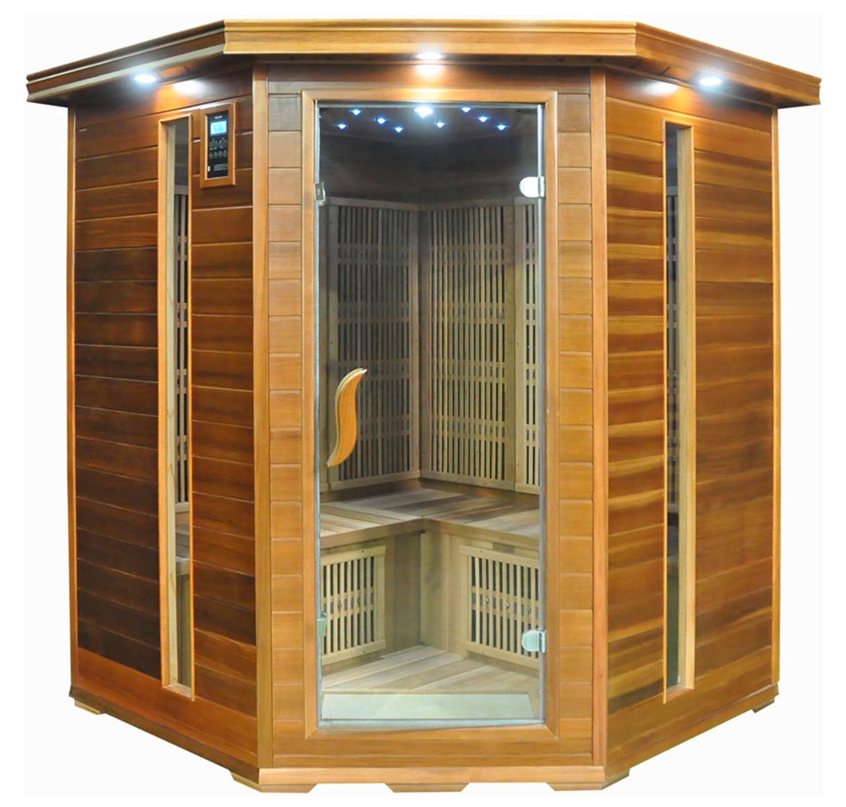 ИК кабина SaunaMagic Cedar CST Corner Medium угловая четырехместная